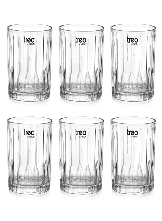 تريو طقم أكواب ويسكي تريو من ميلتون لينيا، 6 قطع | أكواب زجاجية فاخرة للبوربون والسكوتش والكوكتيلات | 340 مل - Image 2