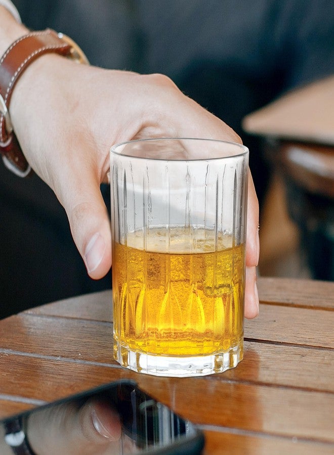 تريو طقم أكواب ويسكي تريو من ميلتون لينيا، 6 قطع | أكواب زجاجية فاخرة للبوربون والسكوتش والكوكتيلات | 340 مل - Image 5