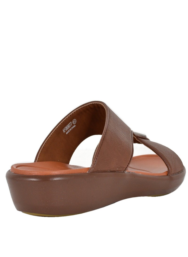 Ferrini - Mens Ferrini Arabic Sandals Brown - Image 1