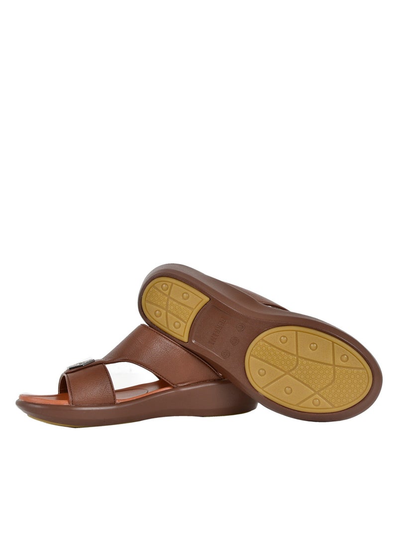 Ferrini - Mens Ferrini Arabic Sandals Brown - Image 1