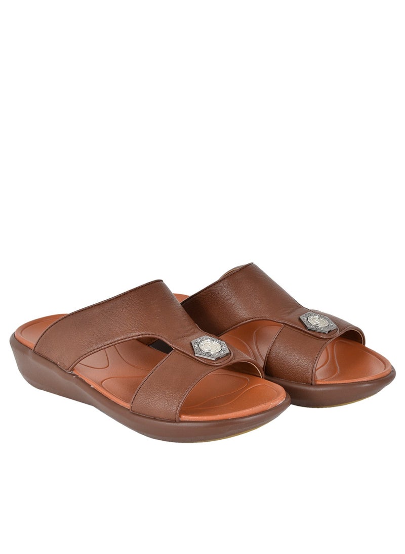 Ferrini - Mens Ferrini Arabic Sandals Brown - Image 1