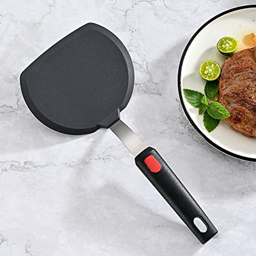 Trifecta Silicone Spatula Turner Set of 3, 480°F Heat Resistant Cooking Spatulas for Nonstick Cookware, Large Flexible Kitchen Utensils BPA Free Rubber Spatula Set for Egg, Pancake, Fish, Burger - Image 3
