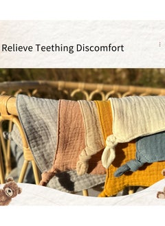 Gobell Baby Cloth Comfort Towel Cute Cat With Sensory Teether  - Image 3
