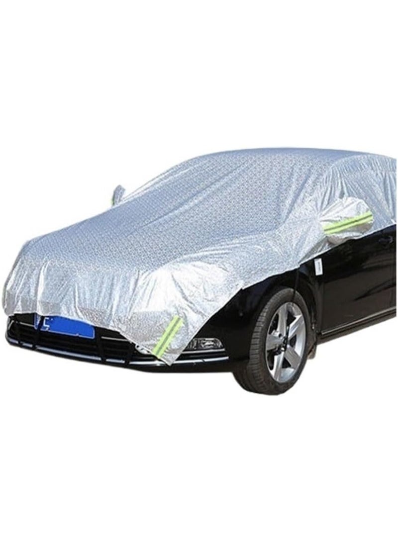Universal Car Covers PE Film UV Proof Half Cover Resistant Protection Rainproof Car Coat Sunshade for SUV Sedan Auto Cars - Image 2