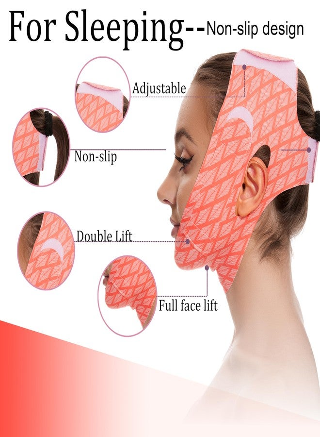 EDCBMB V Line Mask chin strap for sleeping jaw exerciser jawline shaper for women,Medium - Image 4