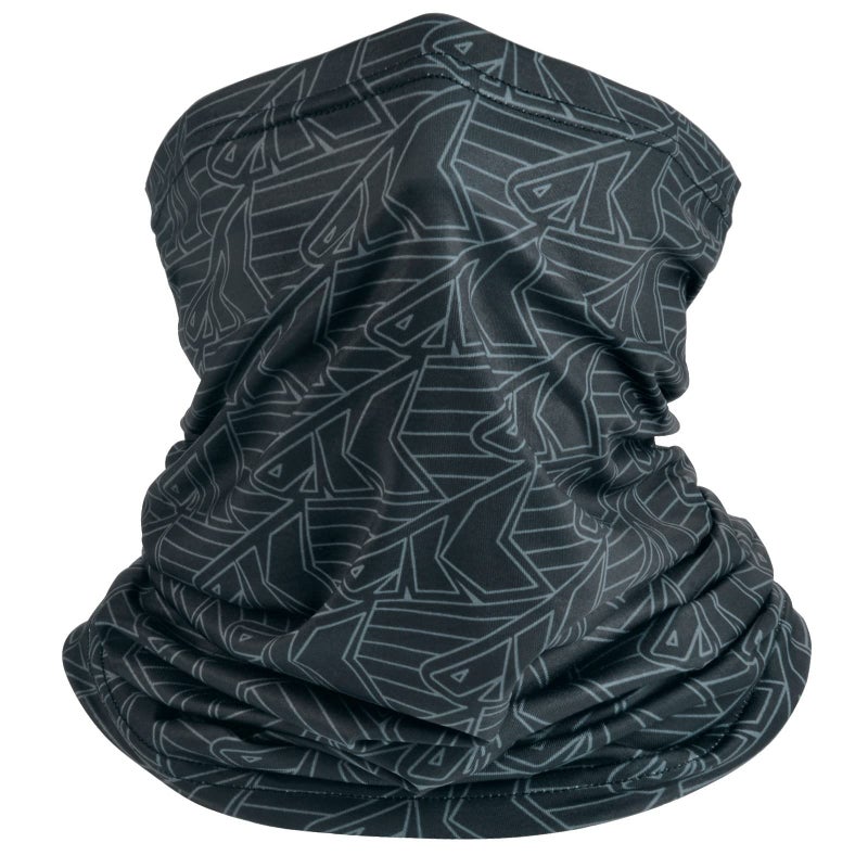 KastKing Sol Armis Neck Gaiter - UPF 50 Fishing Mask - UV Sun Protection Gaiter Sun Face Mask for Men & Women,Black Repeating LOGO - Image 1