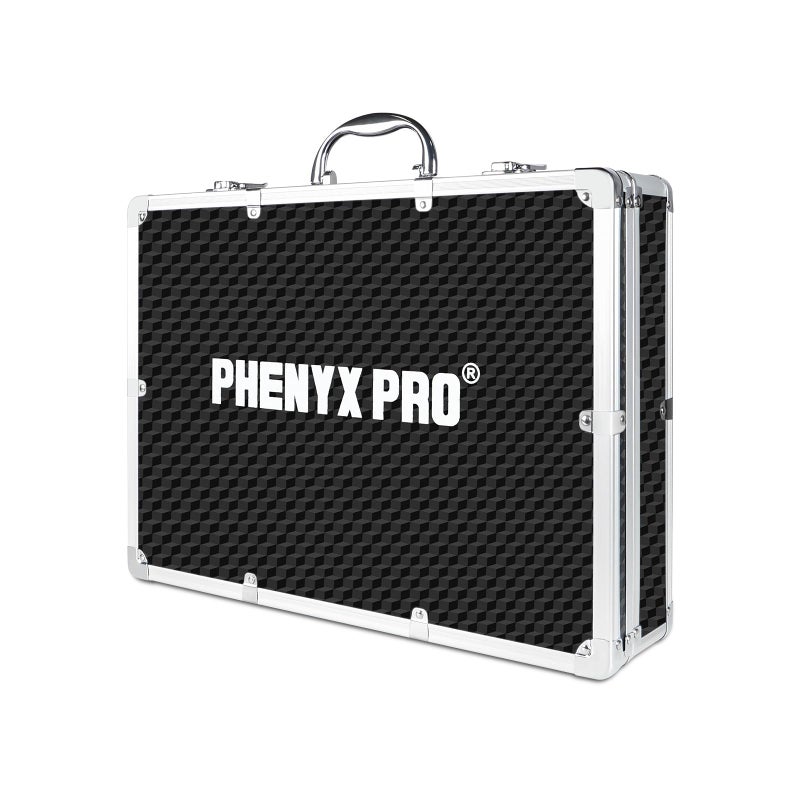 Phenyx Pro Aluminum Alloy Frame Carrying Case with One-layer Pre-Diced Pick and Pluck Foam, Ideal for Phenyx Pro Single/Dual Wireless Mic Systems Transportation (Size Medium 17.1 x 12.6 x 4.1 In) - Image 1