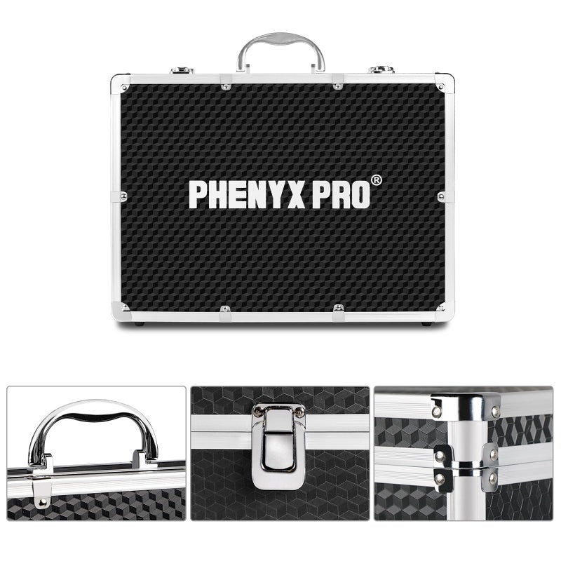 Phenyx Pro Aluminum Alloy Frame Carrying Case with One-layer Pre-Diced Pick and Pluck Foam, Ideal for Phenyx Pro Single/Dual Wireless Mic Systems Transportation (Size Medium 17.1 x 12.6 x 4.1 In) - Image 3