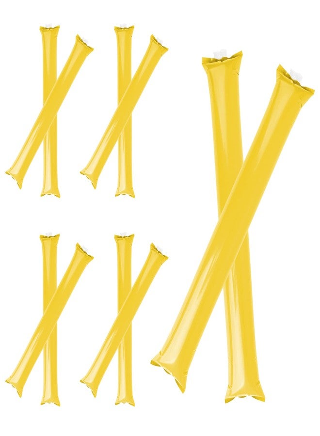 GOGO 100 PCS Cheer Sticks Inflatable Bam Bam Spirit Stick, Yellow Cheerleading Noisemakers - Image 1