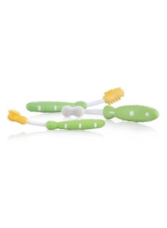 Nuby Nuby Toothbrush, 3 Piece Set , colors may vary  - Image 2