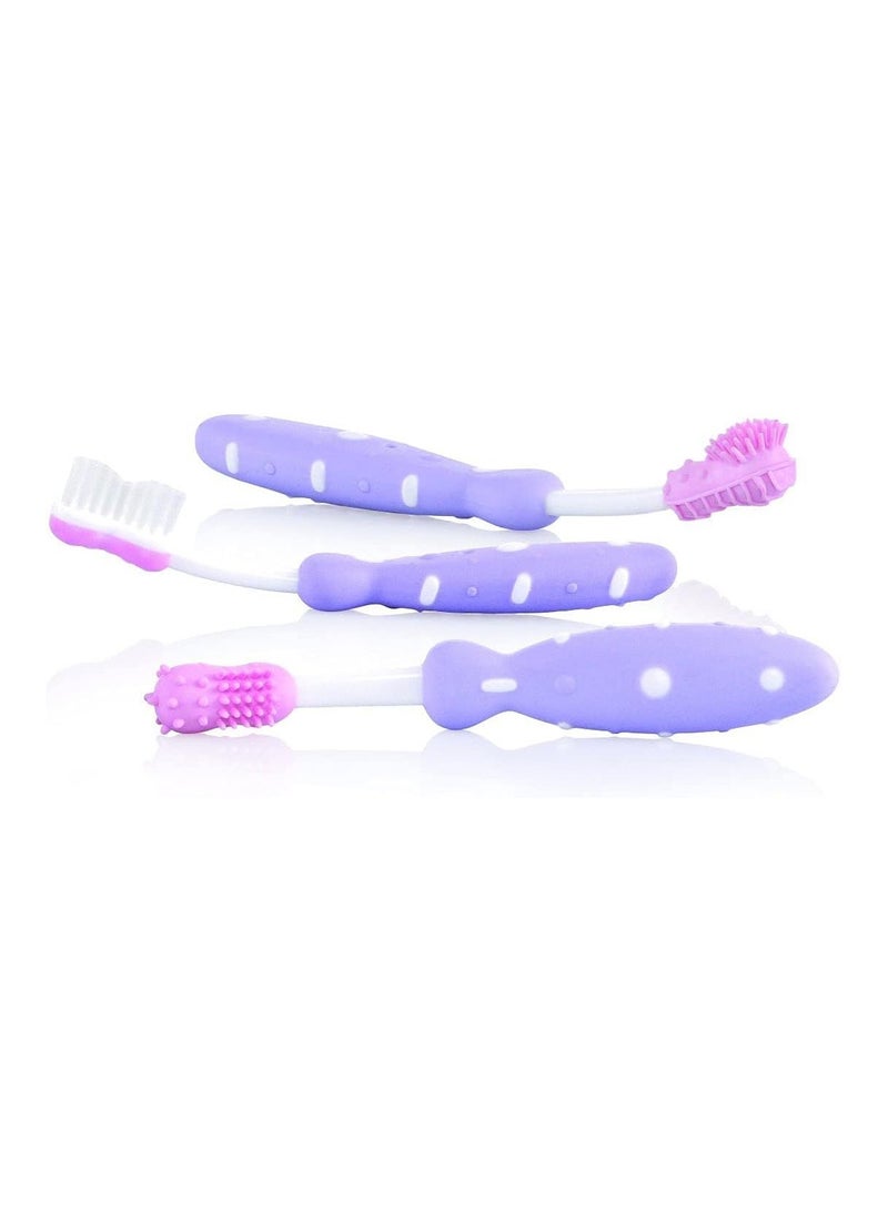 Nuby Toothbrush, 3 Piece Set , colors may vary - Image 3