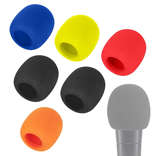 WIBOND SM58 Mic Cover - Shure Microphone SM58 Pop Filter Windscreen Compatible with Shure SM58 Microphone Reduce Wind Noises by WIBOND (6 PCS - Colourful) - Image 1