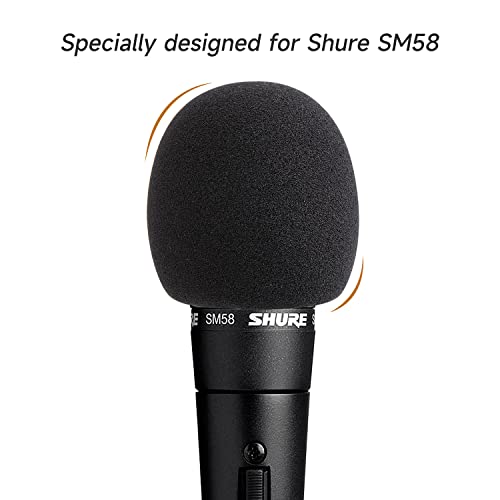 WIBOND SM58 Mic Cover - Shure Microphone SM58 Pop Filter Windscreen Compatible with Shure SM58 Microphone Reduce Wind Noises by WIBOND (6 PCS - Colourful) - Image 3