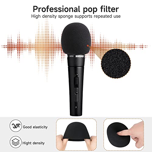WIBOND SM58 Mic Cover - Shure Microphone SM58 Pop Filter Windscreen Compatible with Shure SM58 Microphone Reduce Wind Noises by WIBOND (6 PCS - Colourful) - Image 4