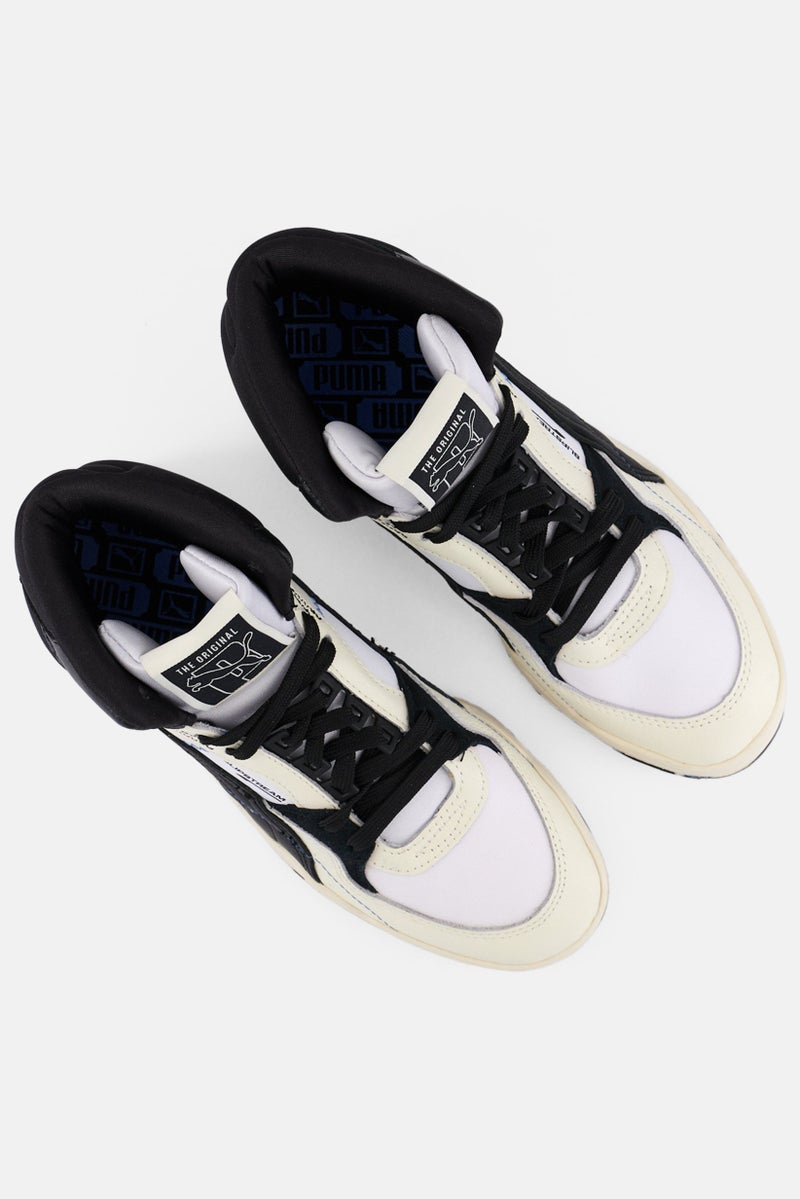 PUMA Kids Boy Lace Up Outdoor Shoes, White - Image 2