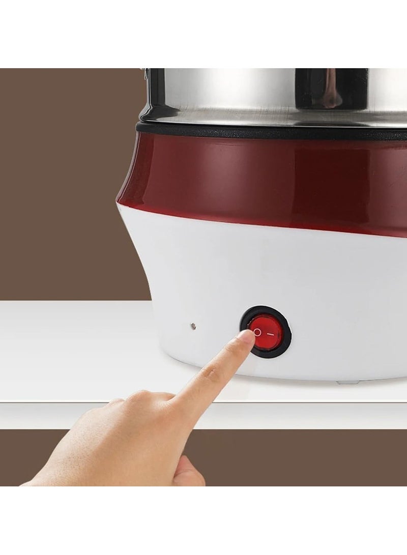 ياميم طباخ كهربائي متعدد الوظائف من يميم، مقلاة كهربائية، وعاء طبخ كهربائي من الفولاذ المقاوم للصدأ، وعاء تسخين كهربائي، مسكن للطلاب، وعاء قلي كهربائي غير لاصق (قد يختلف اللون) - Image 2