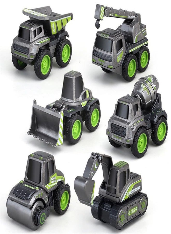 AHBHT New Plastic Excavator Bulldozer Truck Construction Toys Engineer Vehicle Trucks Pushdozer Toy for Kids (MultiCoor) (783-223-Black_Excavator) - Image 1