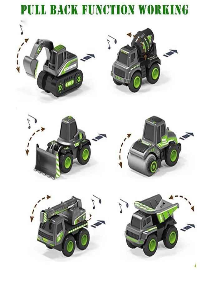 AHBHT New Plastic Excavator Bulldozer Truck Construction Toys Engineer Vehicle Trucks Pushdozer Toy for Kids (MultiCoor) (783-223-Black_Excavator) - Image 2