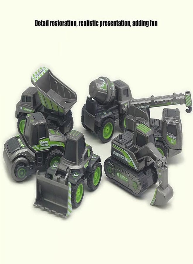 AHBHT New Plastic Excavator Bulldozer Truck Construction Toys Engineer Vehicle Trucks Pushdozer Toy for Kids (MultiCoor) (783-223-Black_Excavator) - Image 4