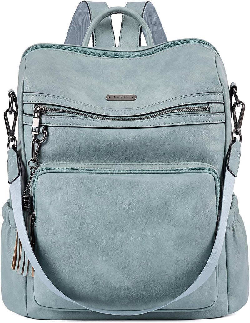 CLUCI Backpack Purse for Women Travel Leather Large Women Backpack Fashion Designer Lady Shoulder Bags with Tassel - Image 1