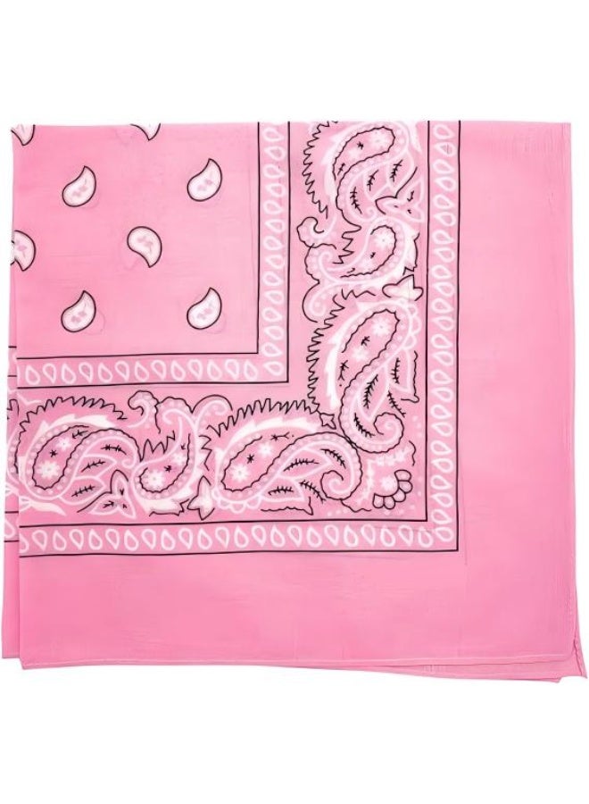Beauenty Vintage Printed Headscarf Pink - Image 1