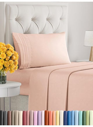 Signoola Flat Sheet Set Of 4 Pieces - Comfy Breathable & Cooling Sheets - Hotel Luxury Bed Sheets ( 240 x 250 cm )  - Deep Pockets, Easy-Fit, Extra Soft - Kashmir - pzsku/ZA6E704C6036BF65C736EZ/45/_/1727784780/aeb3338c-958e-4bb2-9ea6-ebb251b8932a