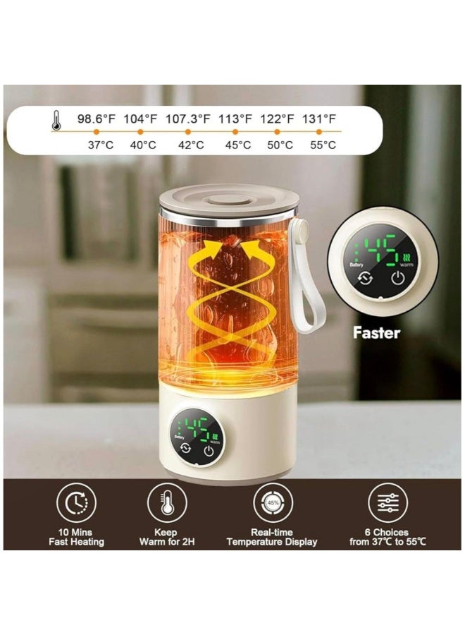 Tradeo Rechargeable Insulated Magnetic Mixing Cup with Temperature Control & Auto Stirring - Image 2