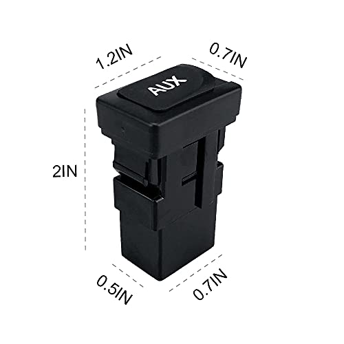 RLP Auxiliary Input Jack Aux Port Audio Adapter Compatible with 2005-2009 Toyota Prius Yaris FJ Cruiser 4Runner Lexus ES350 LS460 Replacement for 86190-06010 86190-53010 - Image 3
