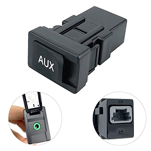 RLP Auxiliary Input Jack Aux Port Audio Adapter Compatible with 2005-2009 Toyota Prius Yaris FJ Cruiser 4Runner Lexus ES350 LS460 Replacement for 86190-06010 86190-53010 - Image 2