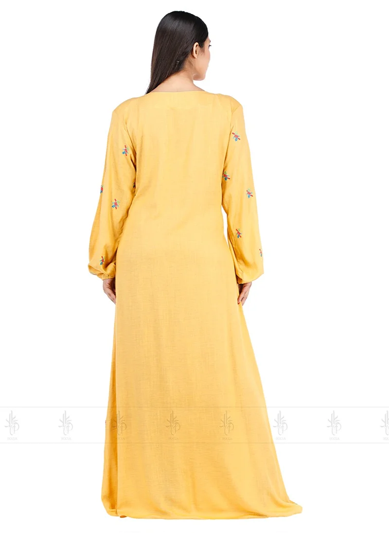 اكسا جلابية IK5223 اصفر