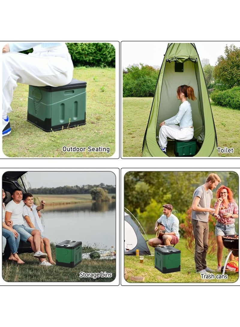 Portable Toilet for Camping | Folding Outdoor Toilet with Lid | Travel Toilet for Adults | Compact Porta Potty Bucket for Hiking, Beach, and Boat Trips  - Image 3
