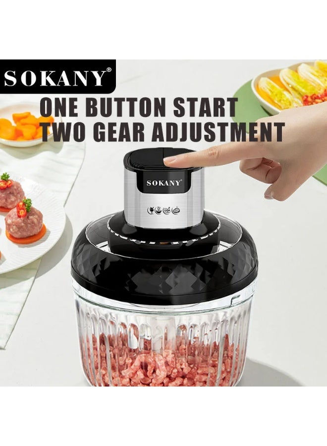 سوكاني SK-06008 (كبه سوكانى زجاج 800 وات 2 دورق (3لتر +1/2لتر  - Image 2