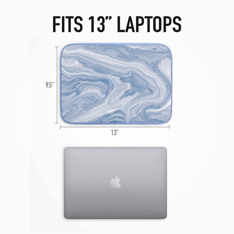 Vandel MacBook Air 13 inch Laptop Sleeve, Fits 13-13.3 inch Laptops: Neoprene MacBook Air & Pro Case, Chromebook, HP Soft Cover | Thin Computer Carrying Bag, Blue Mac (M1 & M2) Pouch - Image 4
