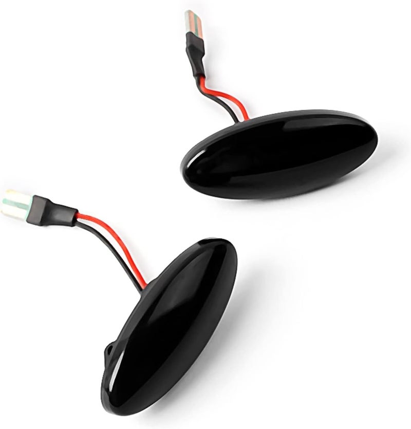 QASULER 2X Smoke Dynamic Side Marker Light Indicator - Image 1