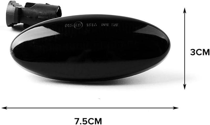 QASULER 2X Smoke Dynamic Side Marker Light Indicator - Image 2