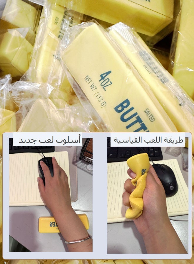لعبة ضغط لتخفيف التوتر على شكل خبز بالزبدة (14 سم) - Image 3