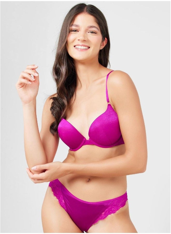 La Senza Lace Detail High Leg Brief  - Image 1