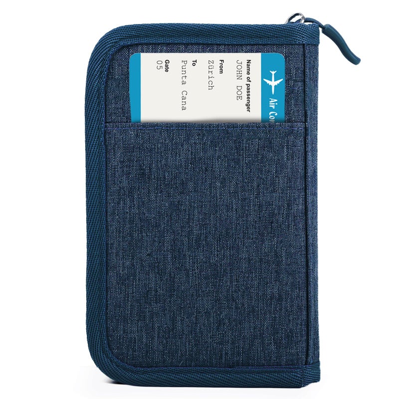 EPIMA Passport Holder for Travel Essentials, RFID Blocking Protector Passport Wallets, Passport Document Organizer Case for Travel Must Have, Passport Book for Women, Couple, Family Cards, Tickets, ID, Cash - Image 1