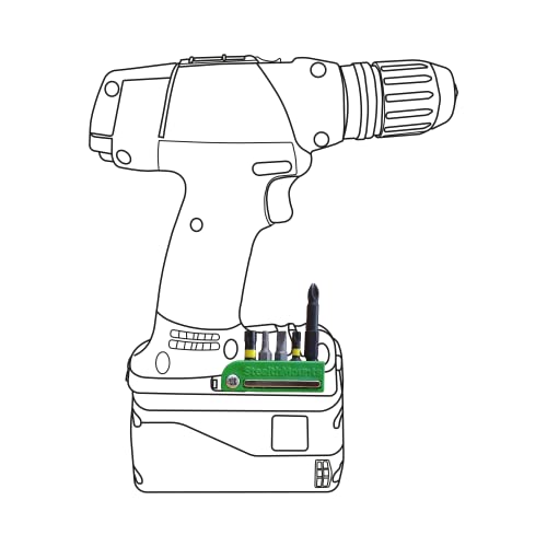 StealthMounts Magnetic Bit Holder for Festool (2 Pack) - Green | Made in UK - Image 2