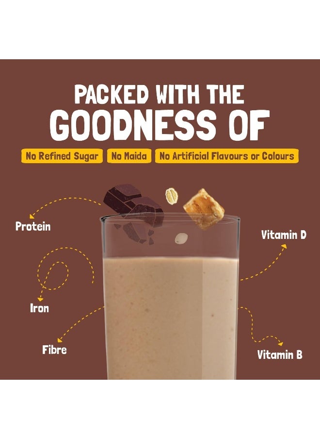 Slurrp Farm Slurrp Farm No Sugar Chocolate Nutrition Powder Milk Mix, Sweetened with Jaggery Powder, Contains Jowar and Oats, with 10 Essential Nutrients, 250 g  - Image 4