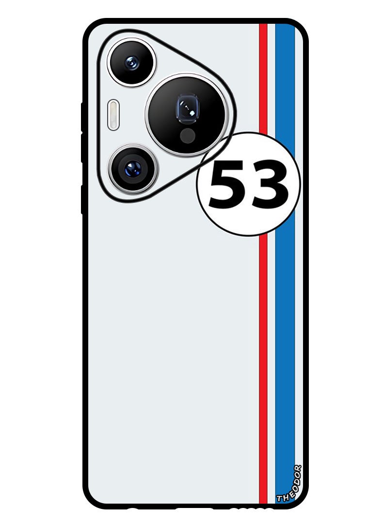 Protective Case Anti Scratch Shock Proof Bumper Cover For Huawei Pura 70 Pro Red and blue stripes 53
