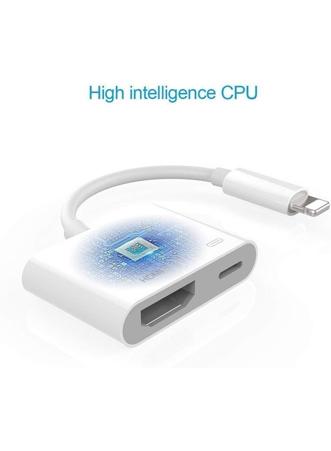 Ultra clear HDMI digital audio and video converter to 1080p display connector, white cable splitter  - Image 2