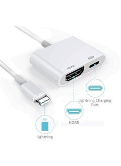 Generic Ultra clear HDMI digital audio and video converter to 1080p display connector, white cable splitter  - Image 3