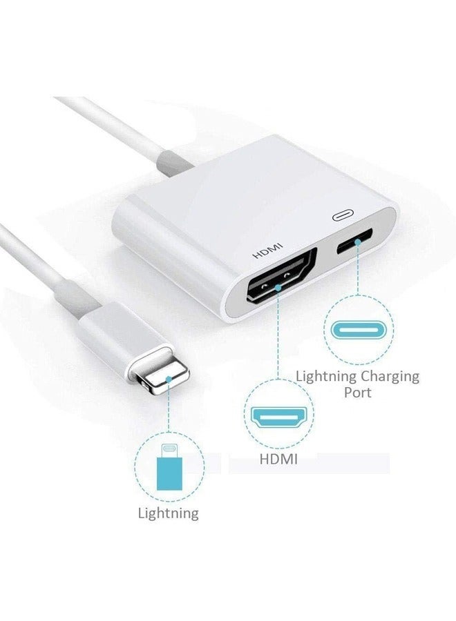 Ultra clear HDMI digital audio and video converter to 1080p display connector, white cable splitter  - Image 3