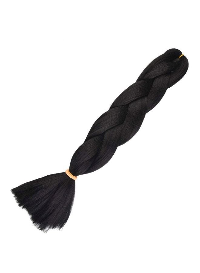 NIBEMINENT Pack Of 6 Braided Hair Extension 1B 24inch - Image 2