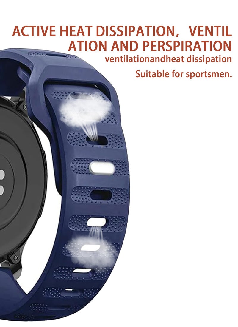 Generic - 22mm Sports Strap Compatible with Huawei Watch GT3/GT3 Pro 46mm/GT2/GT 46mm/GT2 Pro/GT2e/GT Runner/Huawei Watch 3/3 Pro, Soft Silicone Replacement Strap Watch Strap Men Women - Image 1