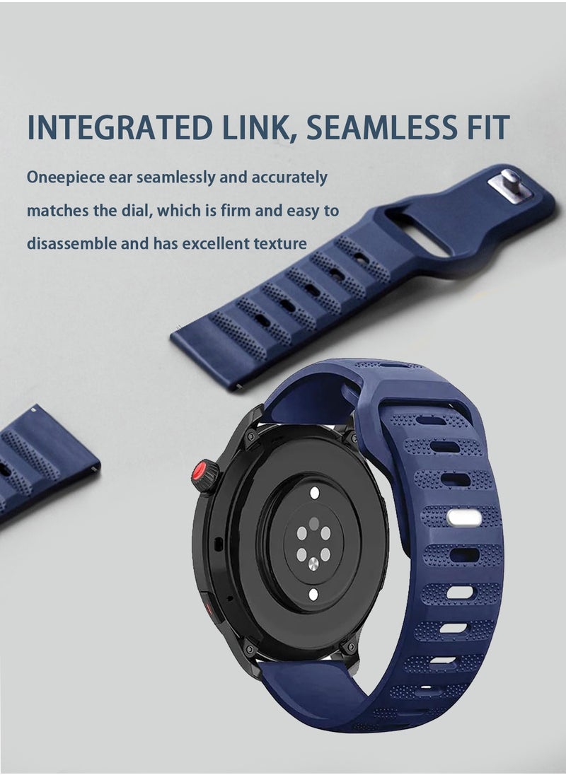 Generic - 22mm Sports Strap Compatible with Huawei Watch GT3/GT3 Pro 46mm/GT2/GT 46mm/GT2 Pro/GT2e/GT Runner/Huawei Watch 3/3 Pro, Soft Silicone Replacement Strap Watch Strap Men Women - Image 1
