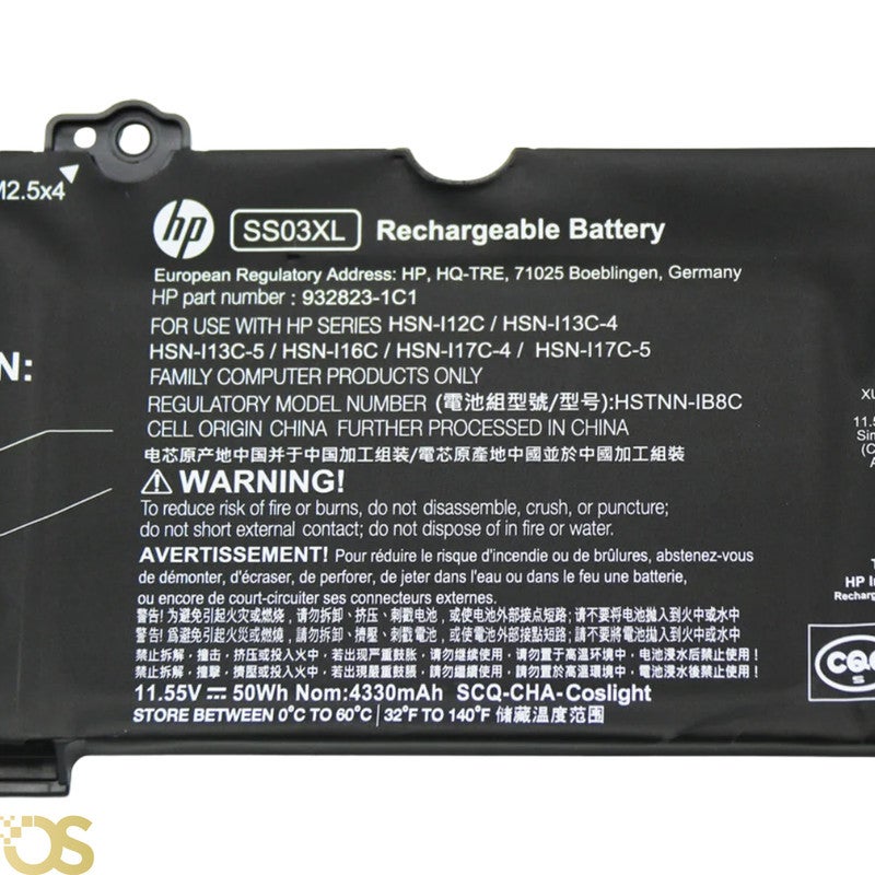 OS Battery HP Compatible with EliteBook 730 735 740 745 830 840 846 G5 G6 SS03XL - From OS Store - 3 Month Warranty - Image 1