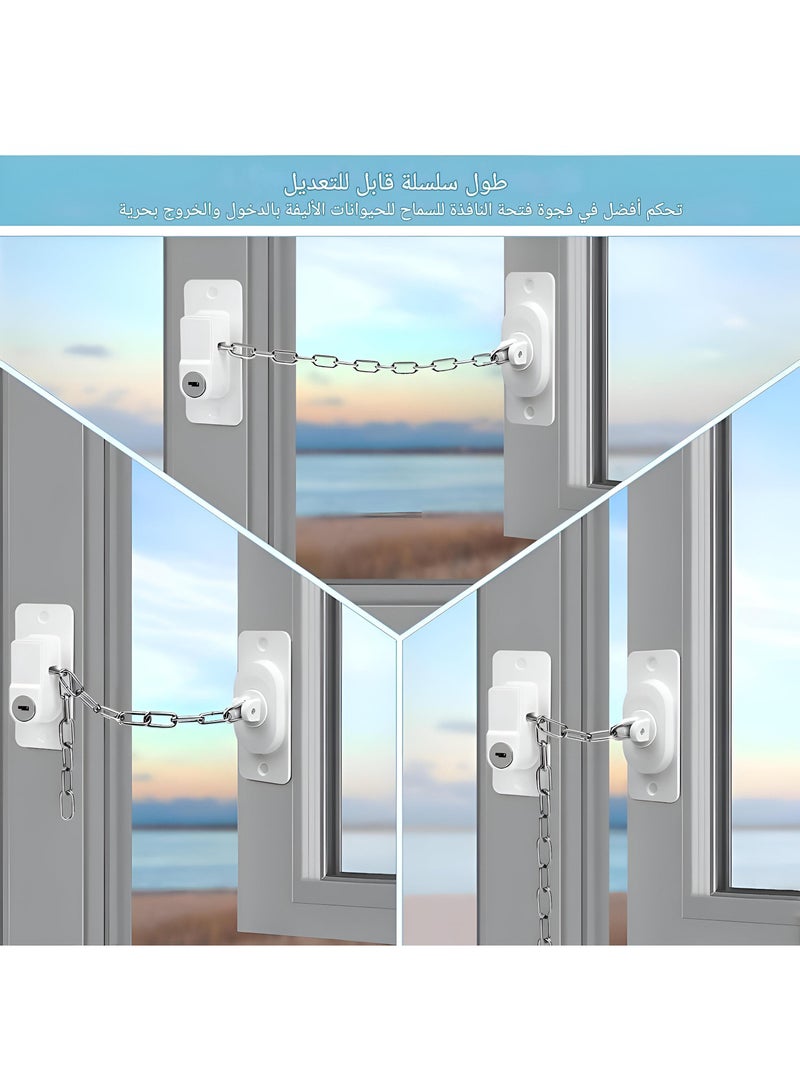 Child Safety Locks - Easy-To-Use Self-Adhesive Window Locks With Adjustable Tension, Designed To Keep Windows Secure And Prevent Accidental Falls For Kids And Pets  - Image 5