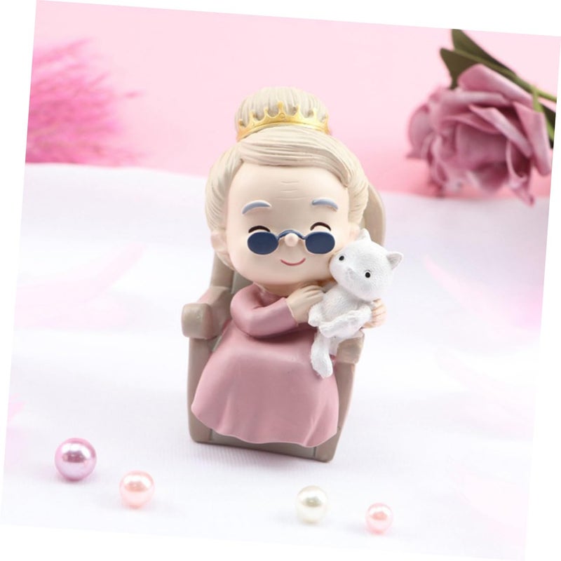 Grandpa And Grandma Cake Topper Desktop Decor For Birthday Celebration - Image 4